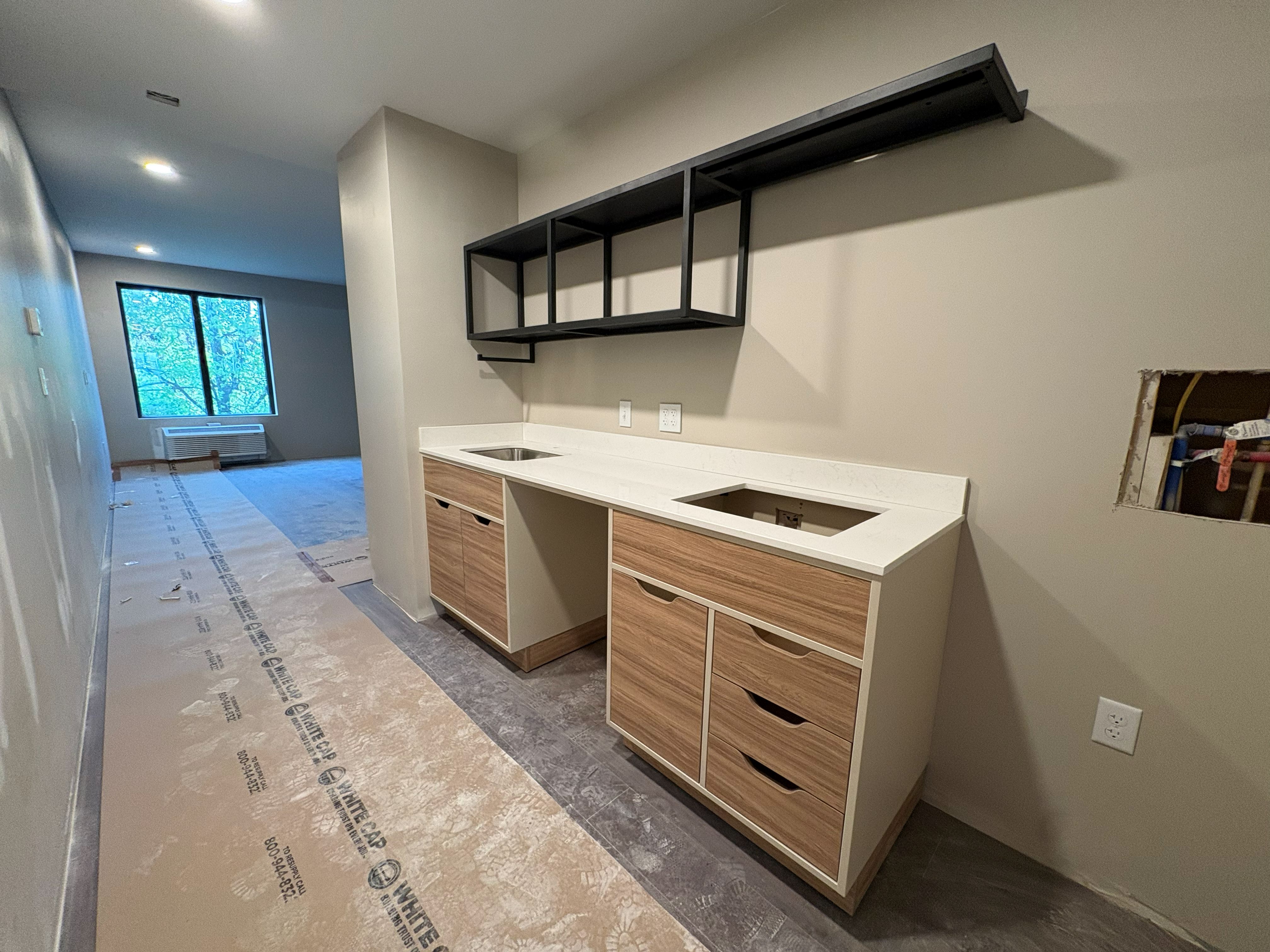 LivSmart Studios Columbia casegoods installation