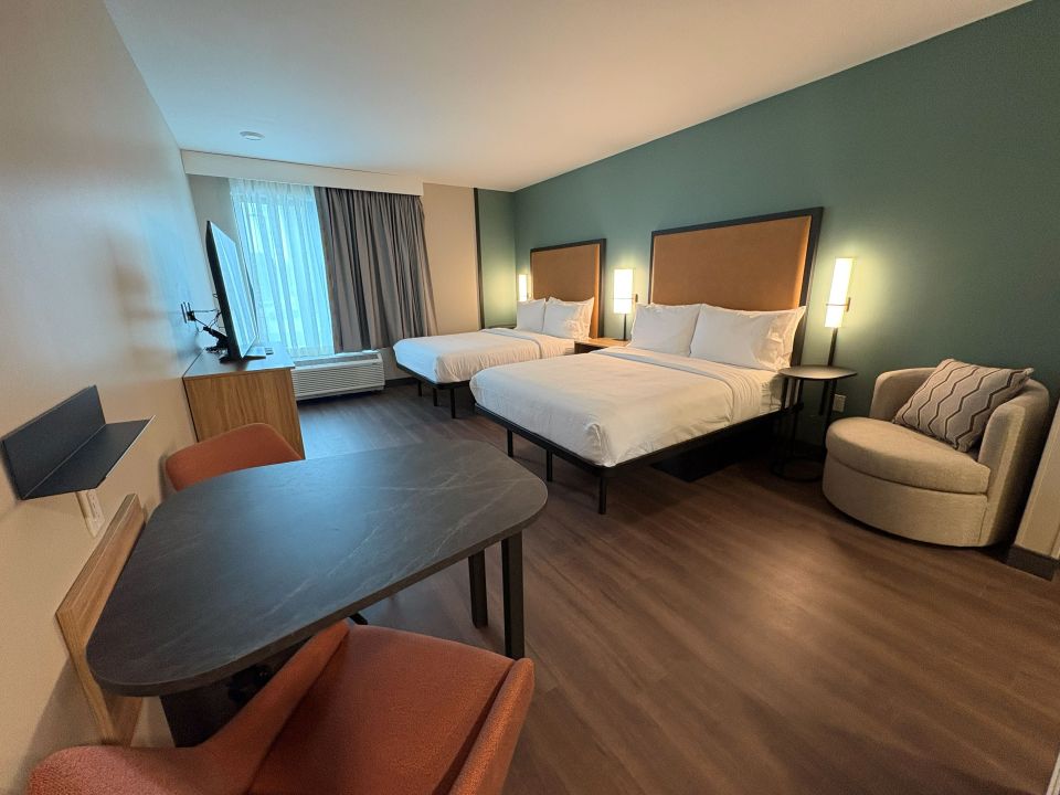 Hospitality guestroom furniture installation