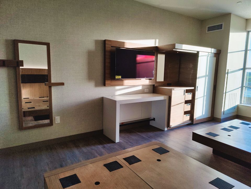 Completed hospitality FF&E installation by Velasquez Installs