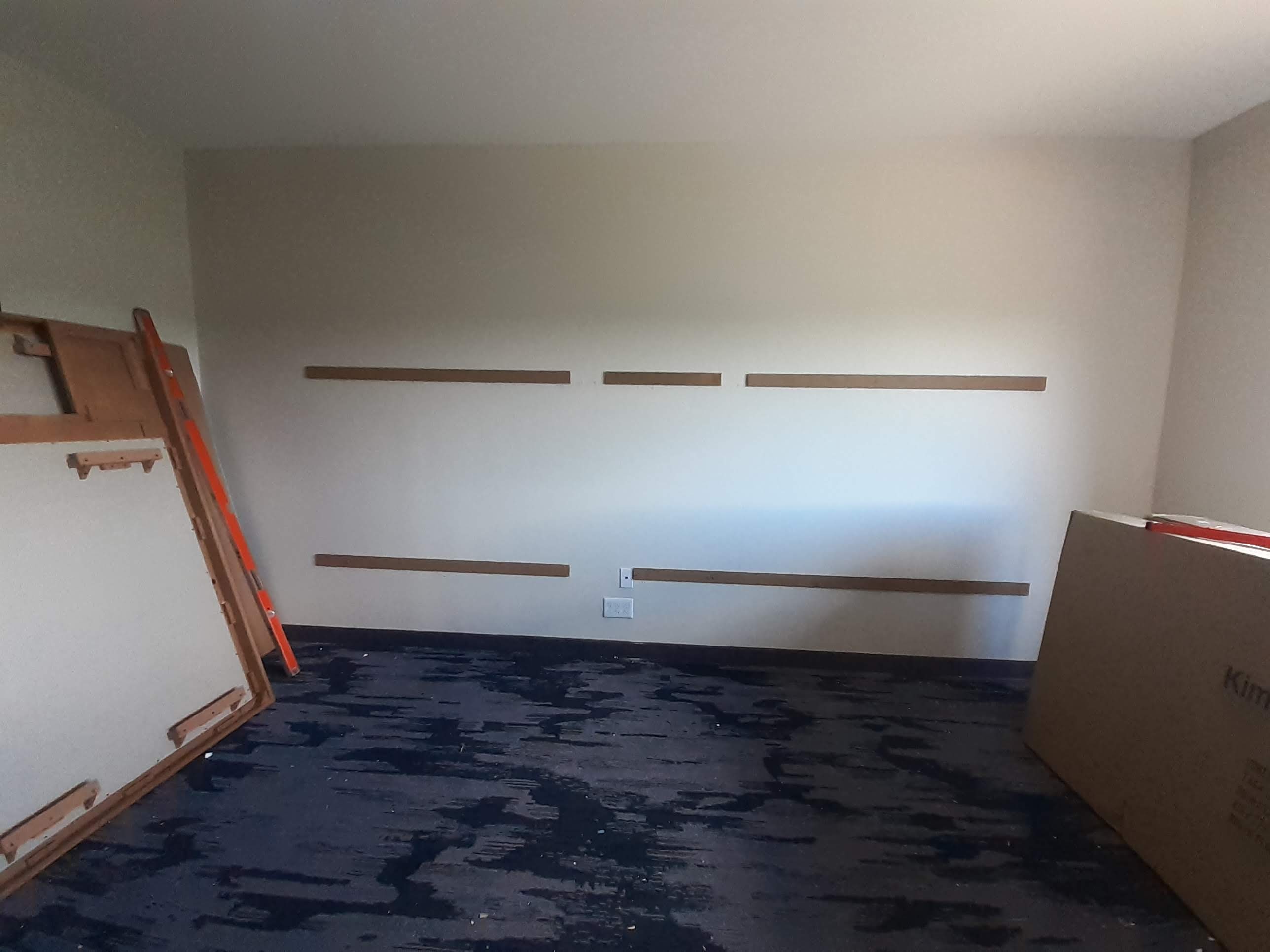Completed headboard