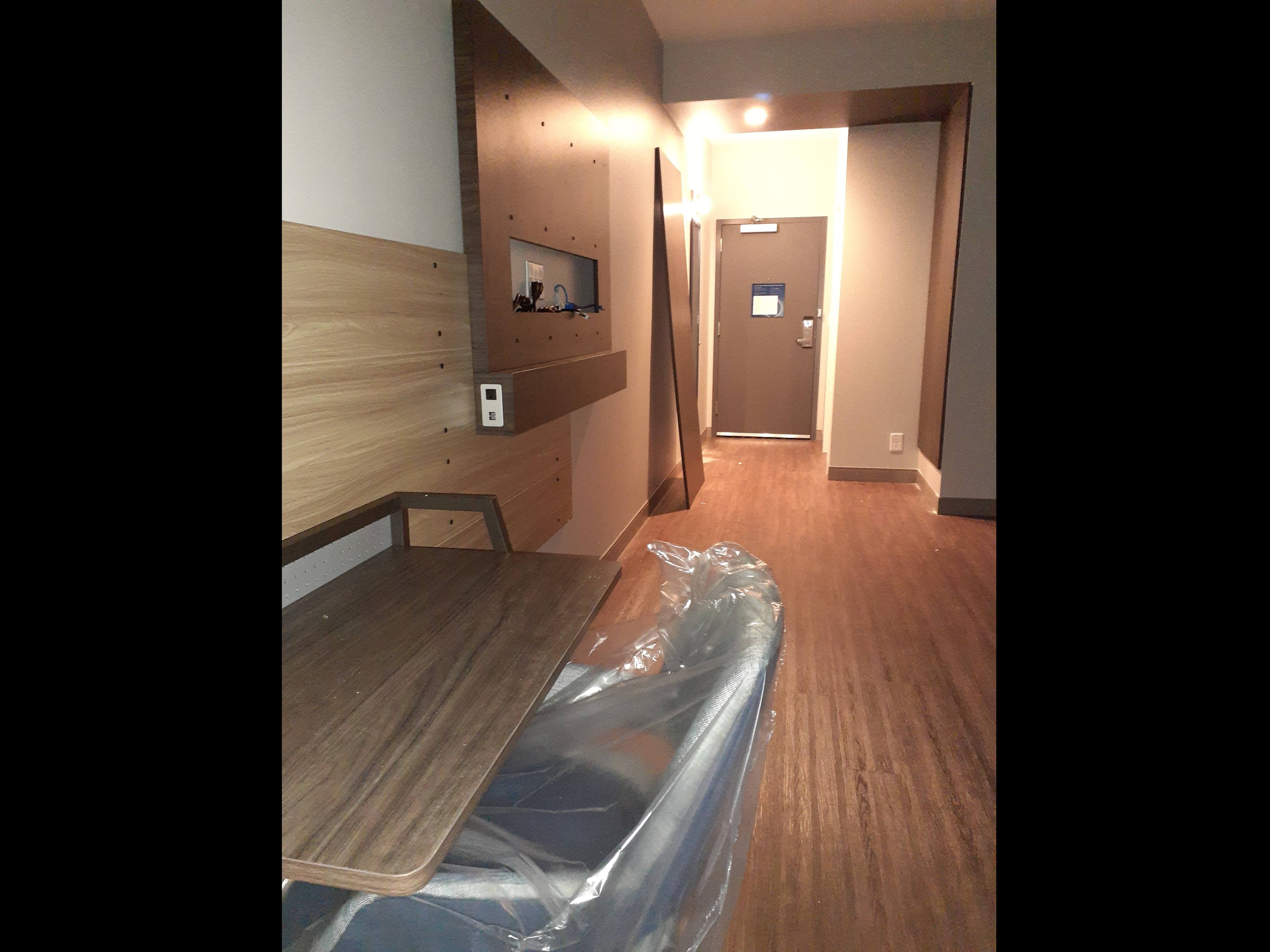 TV and console installed
